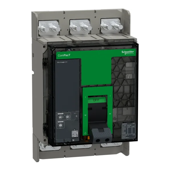Disjoncteur ComPacT NS630N 3P 50KA 630A MicroLogic 2.0 MANU RAC AV/AV