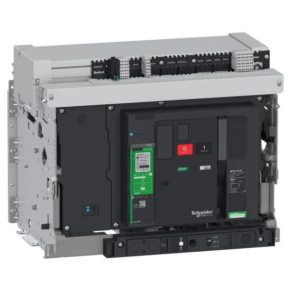 Disjoncteur MasterPacT MTZ2 1000A H1 4P 66KA MicroLogic 2.0X Débrochable avec châssis verrou manuel RAC AR V/V Disjoncteur MasterPacT MTZ2 1000A H1 4P 66KA MicroLogic 2.0X Débrochable avec châssis verrou manuel RAC AR V/V